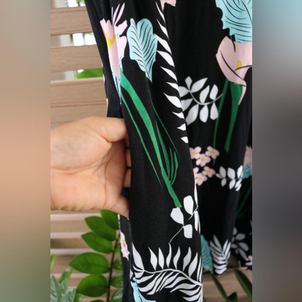 Fighting Eel Ava Sky Floral Black Women's Dress - Picture 4 of 4